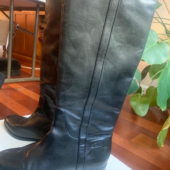 Coach Black Taylor Boots 9.5 - Picture 3 of 6